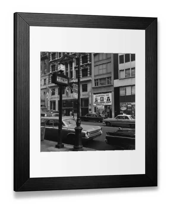 Framed Print : New York Scenes, Thursday 15th October 1964 Framed Print : New York Scenes, Thursday 15th October 1964