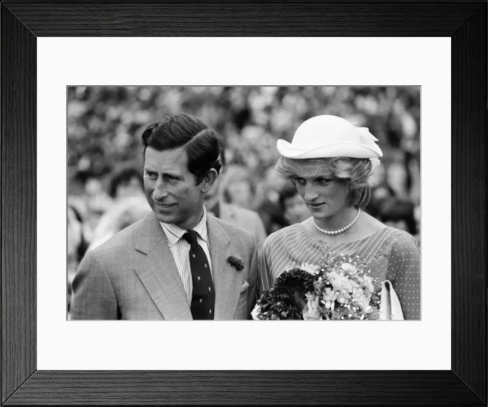 Framed Print : Charles, Prince of Wales and Diana, Princess of Wales visit Auckland, New Zealand