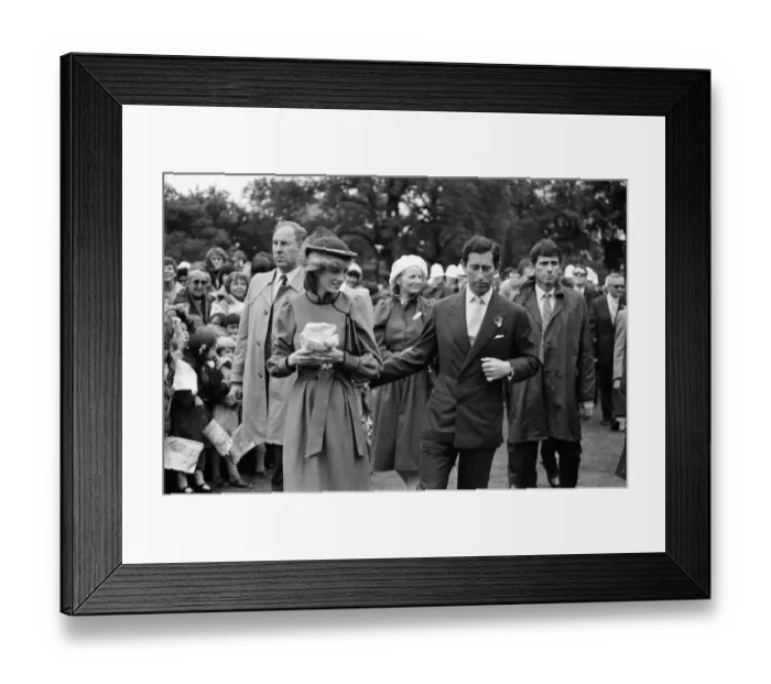 Framed Print : Charles, Prince of Wales and Diana, Princess of Wales visit New Zealand. April 1983 Framed Print : Charles, Prince of Wales and Diana, Princess of Wales visit New Zealand. April 1983