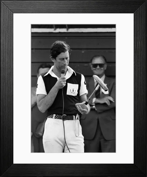 Framed Print : Charles, Prince of Wales playing polo during his visit to Auckland, New Zealand Framed Print : Charles, Prince of Wales playing polo during his visit to Auckland, New Zealand