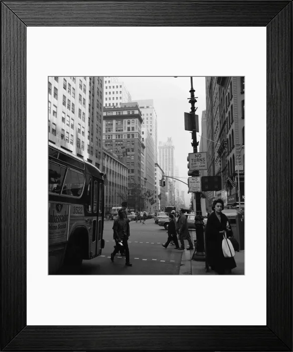 Framed Print : New York Scenes, Thursday 15th October 1964 Framed Print : New York Scenes, Thursday 15th October 1964