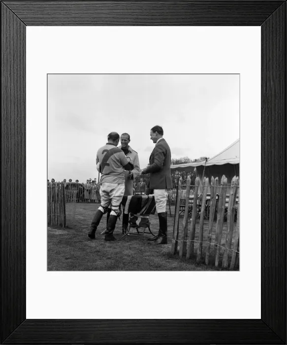 Framed Print : The Duke of Edinburgh at Windsor polo ground, where he is playing polo. 3rd May 1959 Framed Print : The Duke of Edinburgh at Windsor polo ground, where he is playing polo. 3rd May 1959
