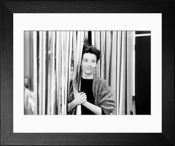 Framed Print : Emma Thompson, pictured in 1988 in Manchester. Dame Emma Thompson is a Framed Print : Emma Thompson, pictured in 1988 in Manchester. Dame Emma Thompson is a