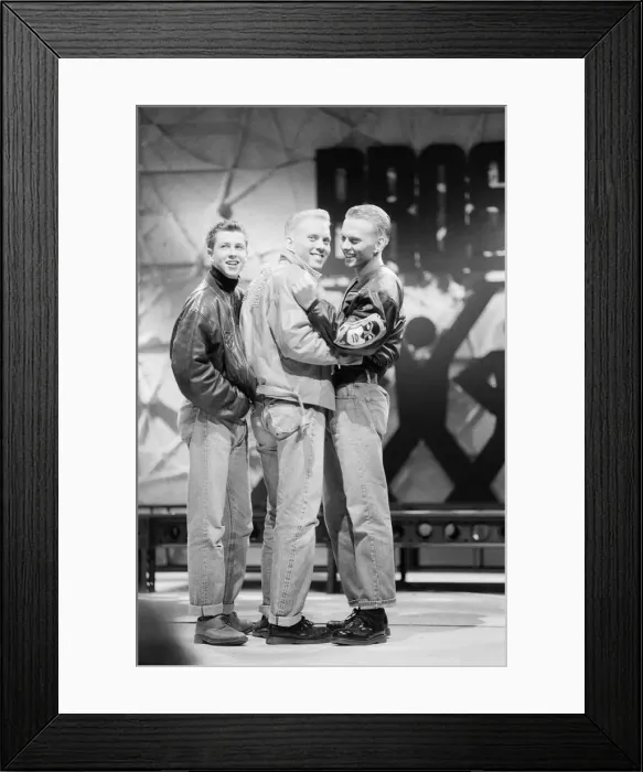 Framed Print : Bros. pictured in March 1988 in Tyne Tees, North East England