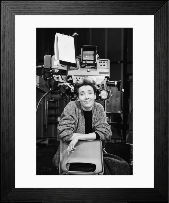 Framed Print : Emma Thompson, pictured in 1988 in Manchester. Dame Emma Thompson is a Framed Print : Emma Thompson, pictured in 1988 in Manchester. Dame Emma Thompson is a