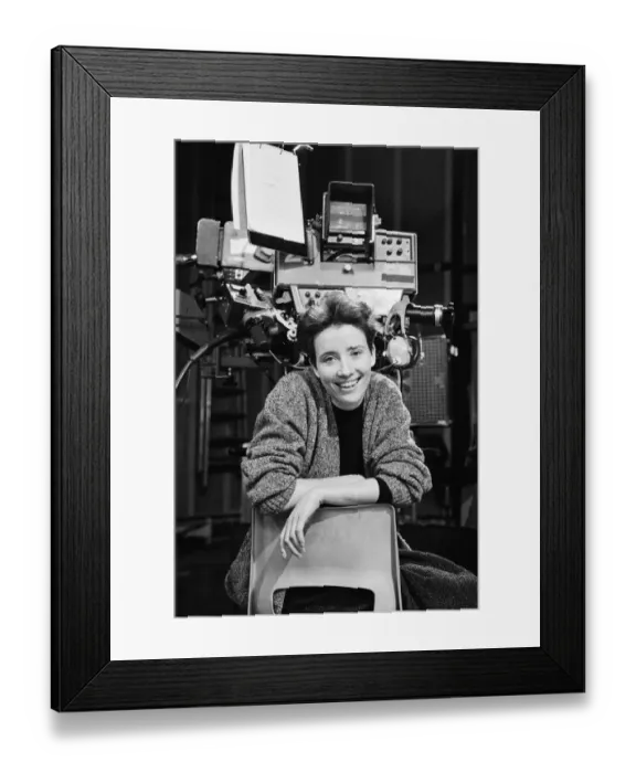 Framed Print : Emma Thompson, pictured in 1988 in Manchester. Dame Emma Thompson is a