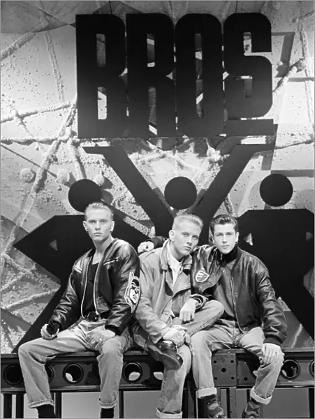 Bros. pictured in March 1988 in Tyne Tees, North East England