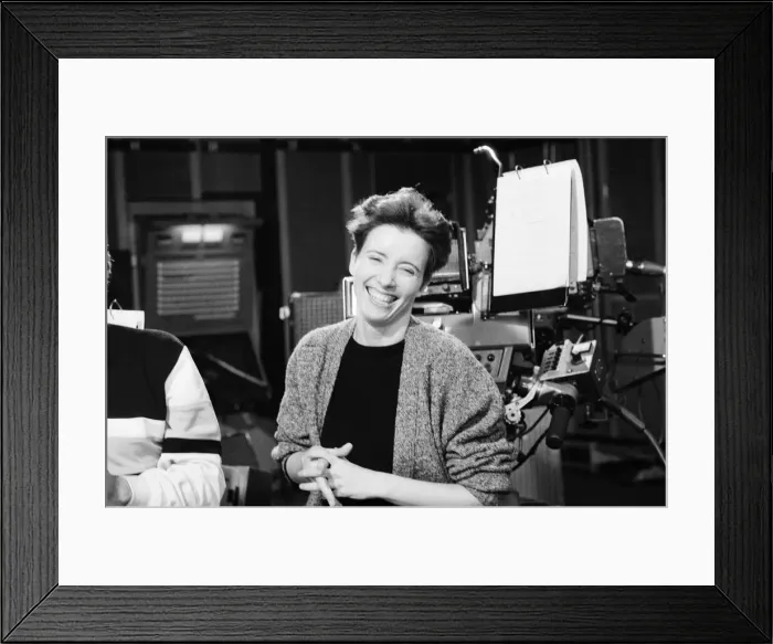 Framed Print : Emma Thompson, pictured in 1988 in Manchester. Dame Emma Thompson is a
