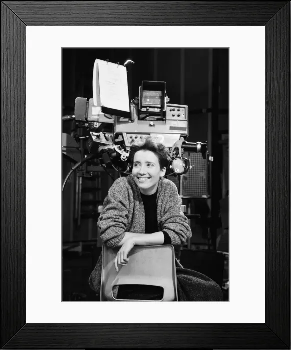 Framed Print : Emma Thompson, pictured in 1988 in Manchester. Dame Emma Thompson is a