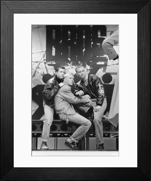 Framed Print : Bros. pictured in March 1988 in Tyne Tees, North East England Framed Print : Bros. pictured in March 1988 in Tyne Tees, North East England