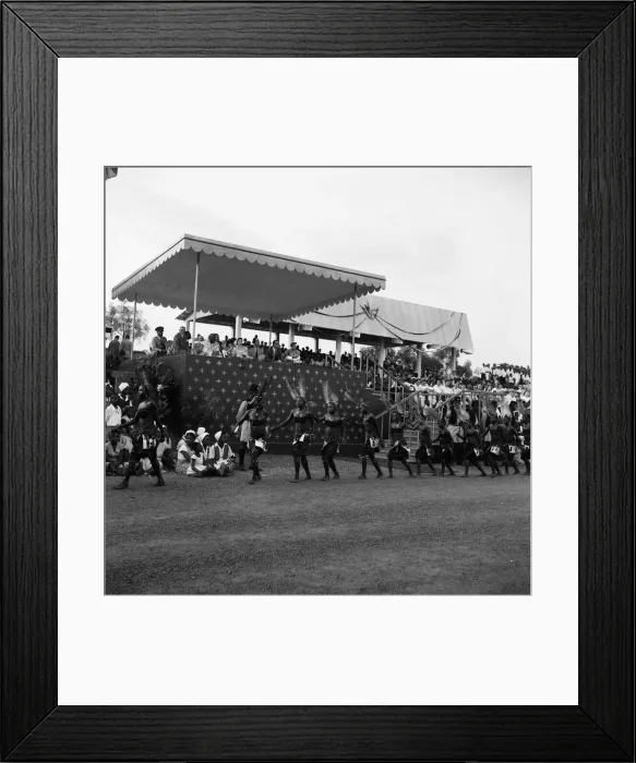 Framed Print : Nigerian women, wearing feathered headdresses and traditional costumes Framed Print : Nigerian women, wearing feathered headdresses and traditional costumes