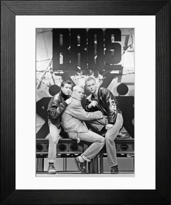 Framed Print : Bros. pictured in March 1988 in Tyne Tees, North East England Framed Print : Bros. pictured in March 1988 in Tyne Tees, North East England