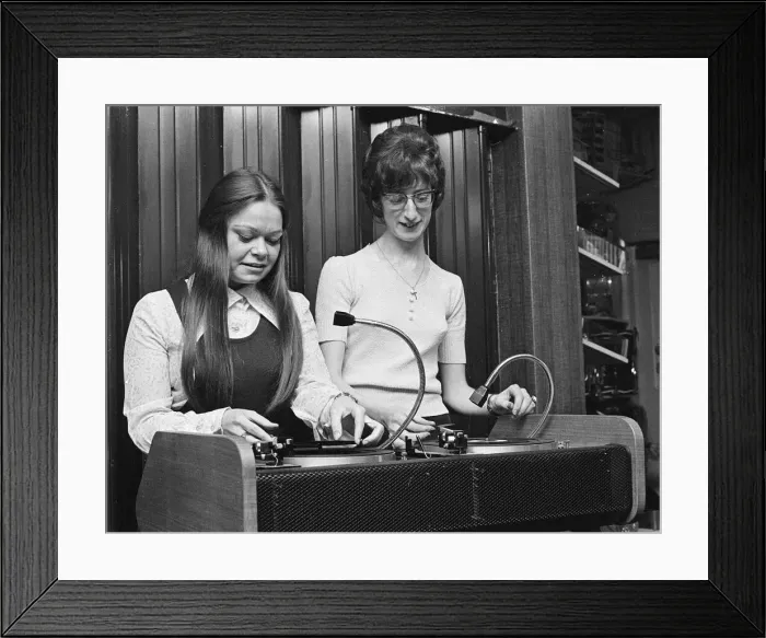 Framed Print : Skelton Disco, East Riding of Yorkshire, Circa 1974