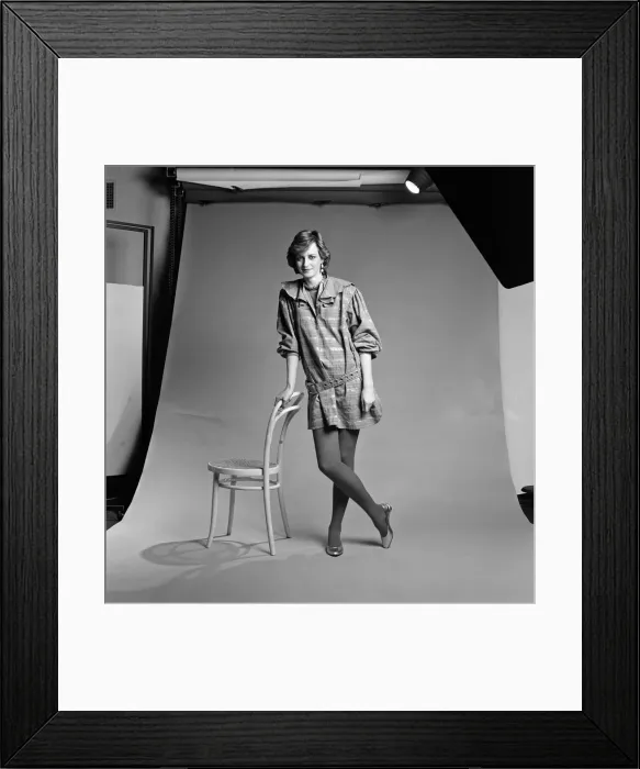 Framed Print : Maternity fashion inspired by Diana, Princess of Wales, modelled by Sharon Day Framed Print : Maternity fashion inspired by Diana, Princess of Wales, modelled by Sharon Day