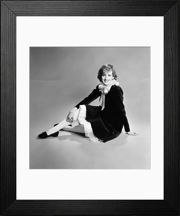 Framed Print : Maternity fashion inspired by Diana, Princess of Wales, modelled by Sharon Day Framed Print : Maternity fashion inspired by Diana, Princess of Wales, modelled by Sharon Day