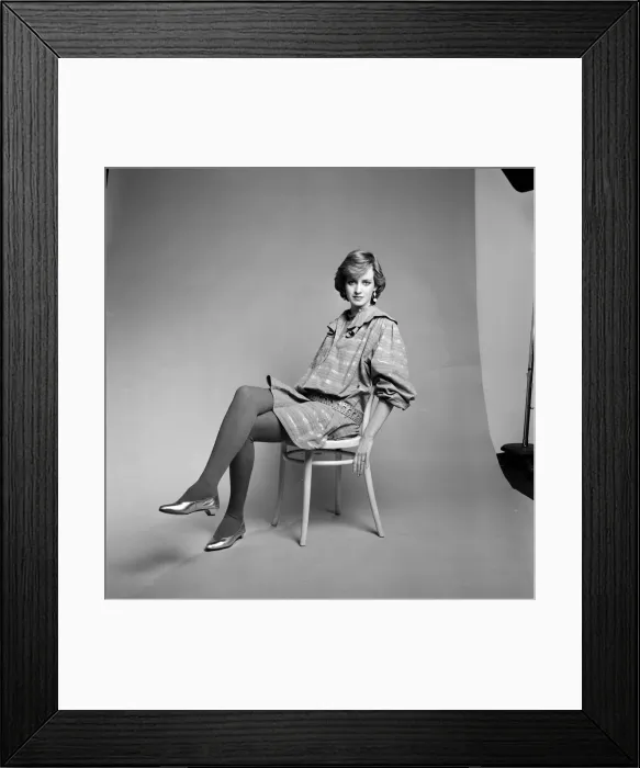 Framed Print : Maternity fashion inspired by Diana, Princess of Wales, modelled by Sharon Day Framed Print : Maternity fashion inspired by Diana, Princess of Wales, modelled by Sharon Day