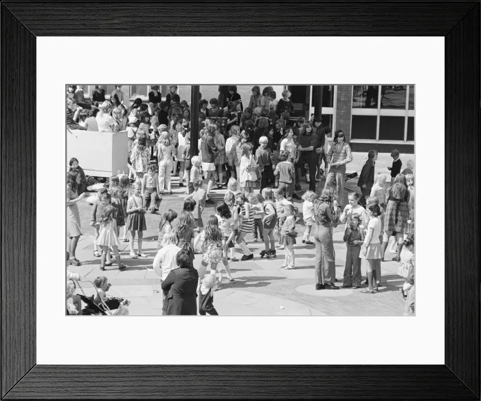 Framed Print : Thornaby Open Air Disco, Circa 1974