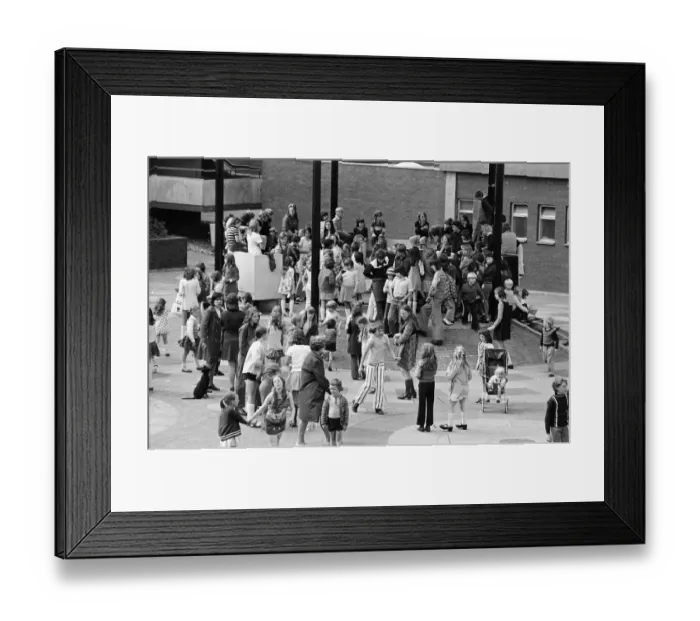 Framed Print : Thornaby Open Air Disco, Circa 1974 Framed Print : Thornaby Open Air Disco, Circa 1974