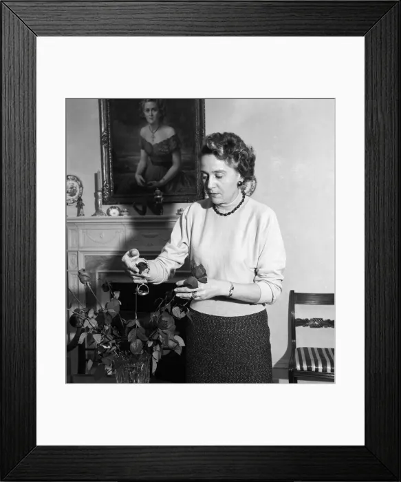 Framed Print : Odette Churchill. 6th November 1953. Odette Churchill. 6th November 1953 Framed Print : Odette Churchill. 6th November 1953. Odette Churchill. 6th November 1953