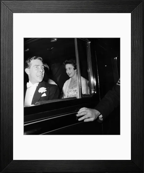 Framed Print : Princess Margaret and her fiance Antony Armstrong-Jones attend a gala ballet performance