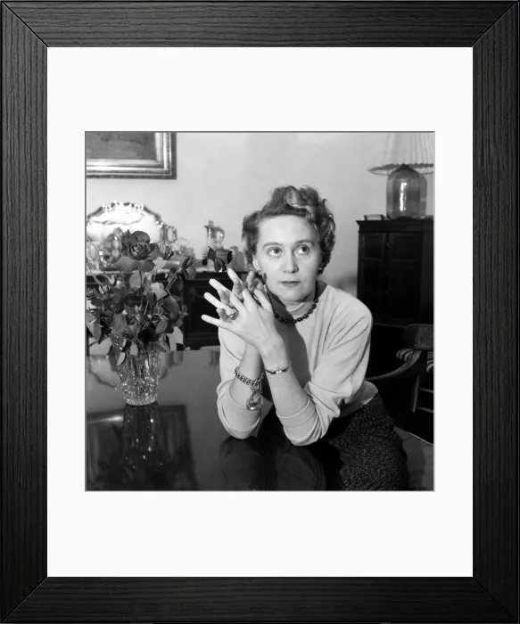 Framed Print : Odette Churchill. 6th November 1953. Odette Churchill. 6th November 1953 Framed Print : Odette Churchill. 6th November 1953. Odette Churchill. 6th November 1953