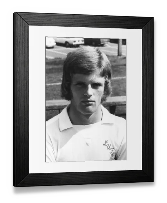 Framed Print : Gordon McQueen, Leeds United Football Player, Pre Season Photocall, August 1973 Framed Print : Gordon McQueen, Leeds United Football Player, Pre Season Photocall, August 1973