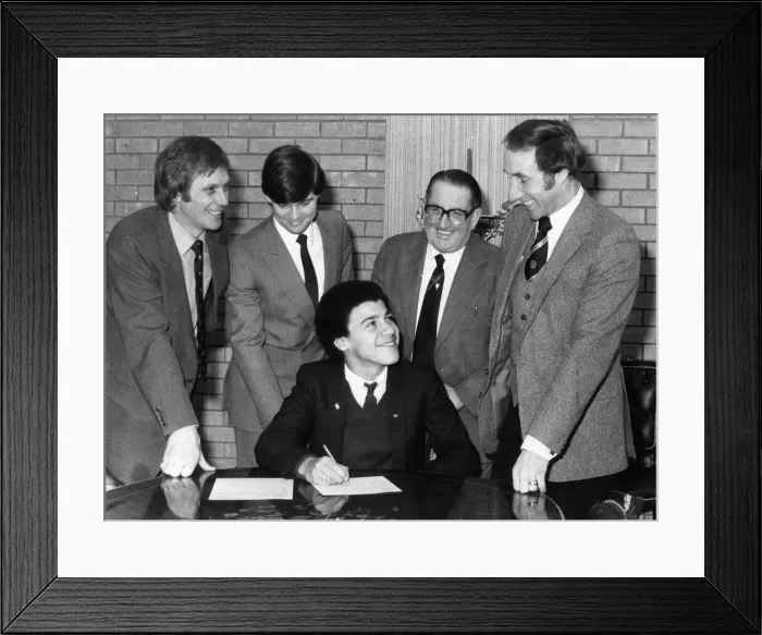 Framed Print : Mark Burke, Schoolboy football player, aged 14 years old Framed Print : Mark Burke, Schoolboy football player, aged 14 years old