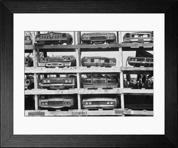 Framed Print : Decline of Motor Industry in New York, USA, 18th July 1980 Framed Print : Decline of Motor Industry in New York, USA, 18th July 1980