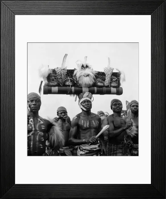Framed Print : Nigerian warriors and dancers, dance for Queen Elizabeth II Framed Print : Nigerian warriors and dancers, dance for Queen Elizabeth II
