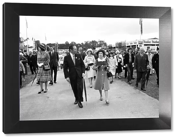 Queen Elizabeth II attends the Royal Show at Stoneleigh Park, Warwickshire. 5th July 1972