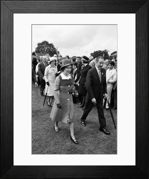 Framed Print : Queen Elizabeth II attends the Royal Show at Stoneleigh Park, Warwickshire. 5th July 1972
