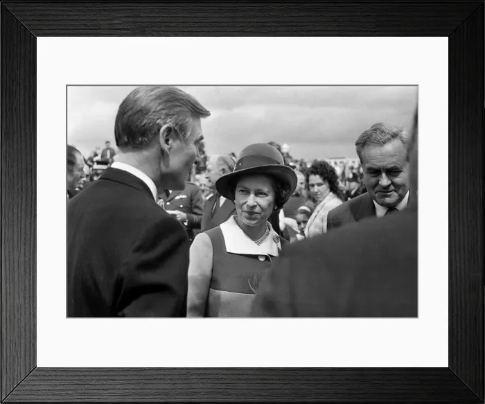 Framed Print : Queen Elizabeth II attends the Royal Show at Stoneleigh Park, Warwickshire. 5th July 1972