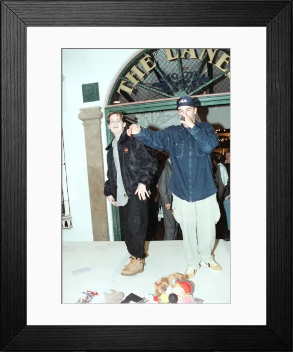 Framed Print : PJ and Duncan, pictured at an event in Sheffield in 1994 Framed Print : PJ and Duncan, pictured at an event in Sheffield in 1994