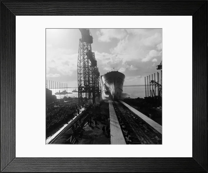 Framed Print : Princess Alexandra launches the SS Oriana ship at Barrow-in-Furness, Cumbria Framed Print : Princess Alexandra launches the SS Oriana ship at Barrow-in-Furness, Cumbria
