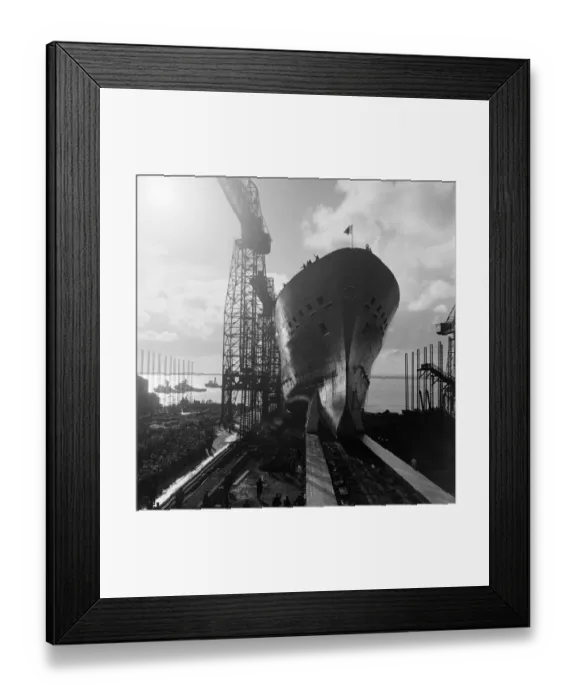 Framed Print : Princess Alexandra launches the SS Oriana ship at Barrow-in-Furness, Cumbria Framed Print : Princess Alexandra launches the SS Oriana ship at Barrow-in-Furness, Cumbria