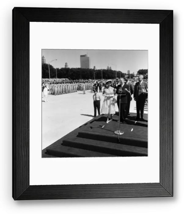 Framed Print : Queen Elizabeth II and Prince Philip, Duke of Edinburgh Royal tour of Canada