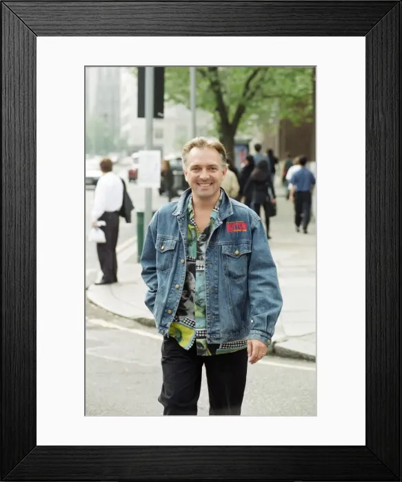Framed Print : Rik Mayall, a comedian, writer and actor. 2nd May 1995 Framed Print : Rik Mayall, a comedian, writer and actor. 2nd May 1995