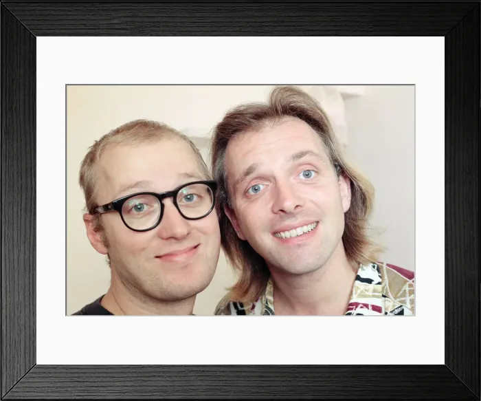 Framed Print : Ade Edmondson and Rik Mayall. 20th September 1991 Framed Print : Ade Edmondson and Rik Mayall. 20th September 1991