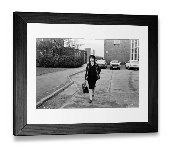 Framed Print : Schoolgirl Laura Goldsmith transforms into a punk rocker. 18th December 1980 Framed Print : Schoolgirl Laura Goldsmith transforms into a punk rocker. 18th December 1980