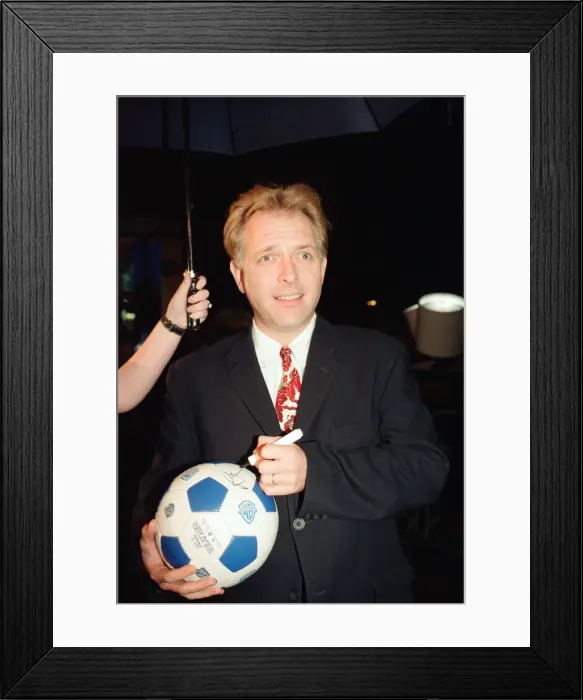 Framed Print : Rik Mayall at Warner Bros Multicomplex Cinema. 13th January 1998