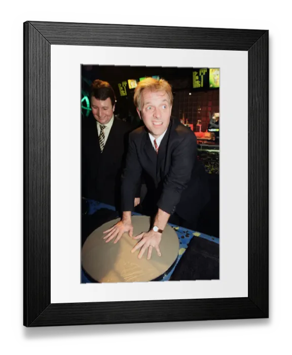 Framed Print : Rik Mayall at Warner Bros Multicomplex Cinema. 13th January 1998