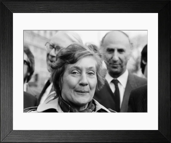 Framed Print : Shirley Williams returns to the House of Commons as the first MP elected for the Social