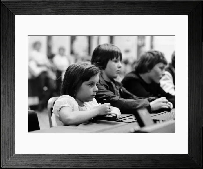 Framed Print : The London heats of Britains first national space invaders championships Framed Print : The London heats of Britains first national space invaders championships