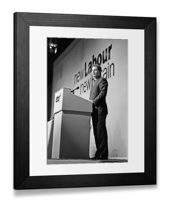Framed Print : Tony Blair addressing the North West Labour Regional conference in Southport Framed Print : Tony Blair addressing the North West Labour Regional conference in Southport