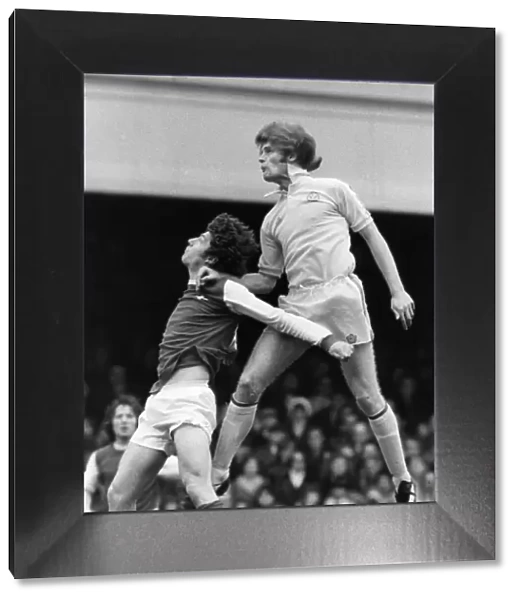 Arsenal 1-2 Leeds United League Division One match at Highbury, Saturday 12th April 1975