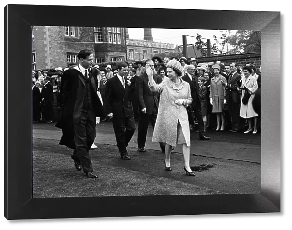 Queen Elizabeth II and Prince Philip, Duke of Edinburgh visit Rugby School, Rugby