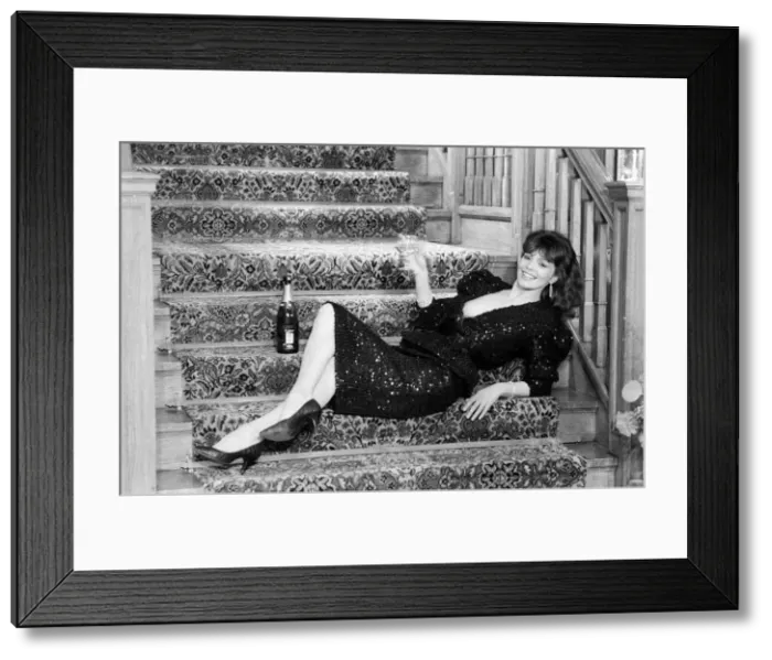 Framed Print : Model Jackie Jones, whose resemblance to Victoria Principal Framed Print : Model Jackie Jones, whose resemblance to Victoria Principal