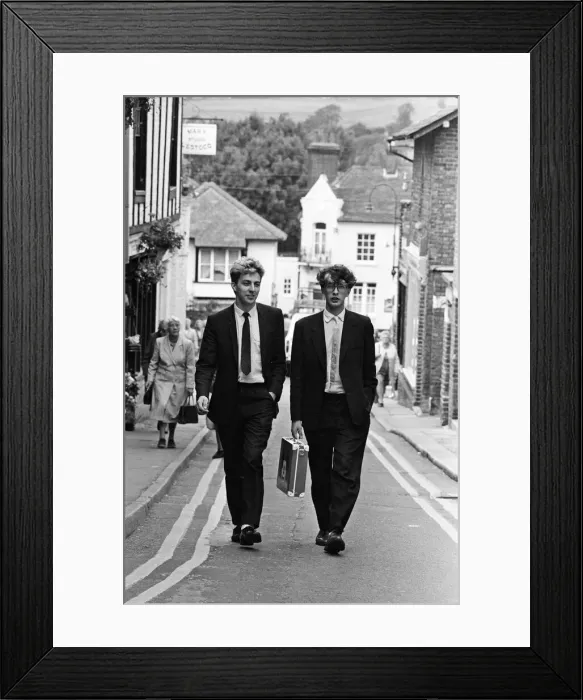Framed Print : 24-year-old Mike McCallum (right) and 23-year-old Tim Noakes who both work for Framed Print : 24-year-old Mike McCallum (right) and 23-year-old Tim Noakes who both work for