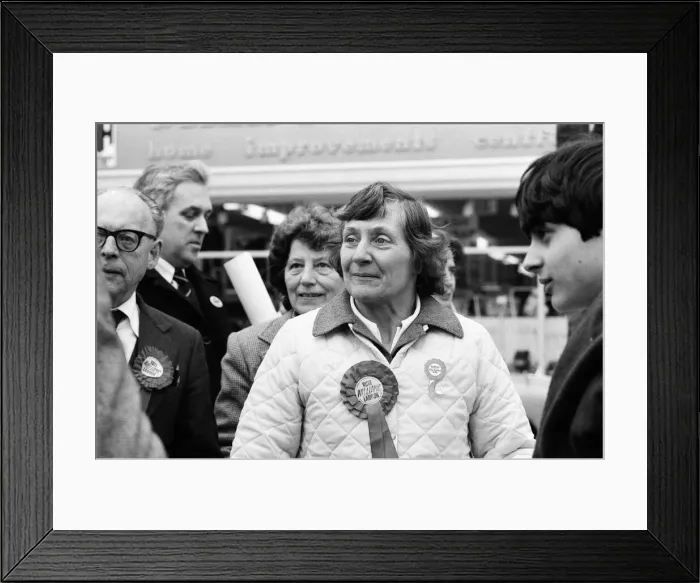 Framed Print : Secretary of State for Education and Science and Labour MP Shirley Williams Framed Print : Secretary of State for Education and Science and Labour MP Shirley Williams