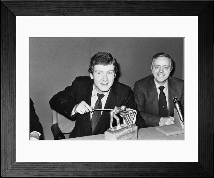 Framed Print : Snooker player Steve Davis at a London reception after an announcement that Steve Davis Framed Print : Snooker player Steve Davis at a London reception after an announcement that Steve Davis